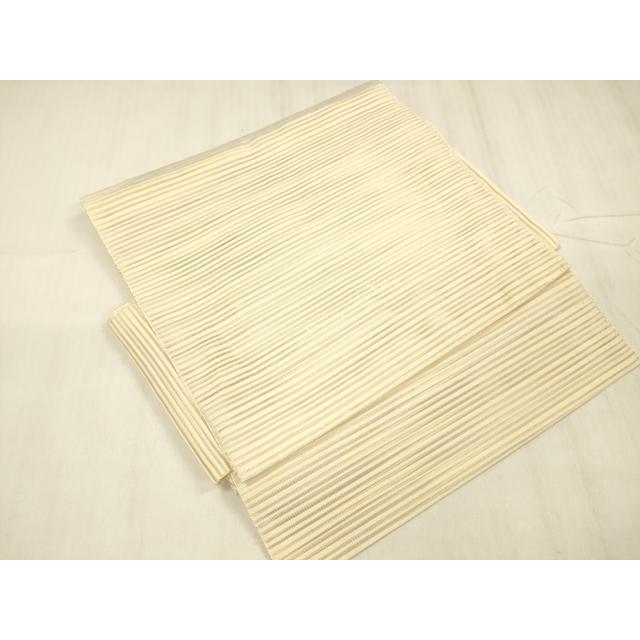 平和屋着物＊夏物　絽綴れ　つけ帯　草花文　金銀糸　正絹　逸品　DABE6018cm_5