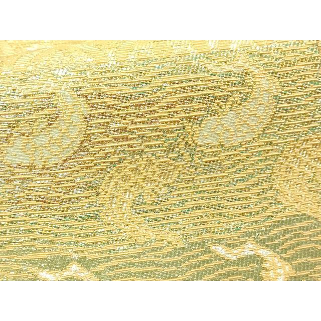 平和屋本店▼佐賀錦　六通柄袋帯　手織　金華山織　吉祥文　本金箔　正絹　逸品　DABE9162sf