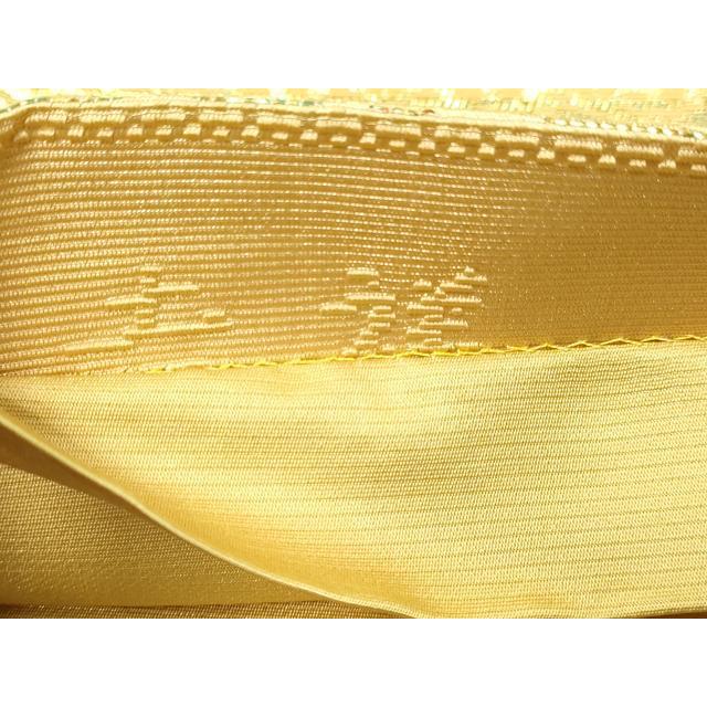 平和屋本店▼佐賀錦　六通柄袋帯　手織　金華山織　吉祥文　本金箔　正絹　逸品　DABE9162sf