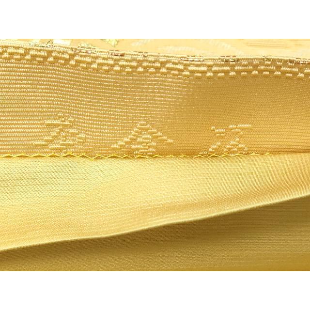 平和屋本店▼佐賀錦　六通柄袋帯　手織　金華山織　吉祥文　本金箔　正絹　逸品　DABE9162sf