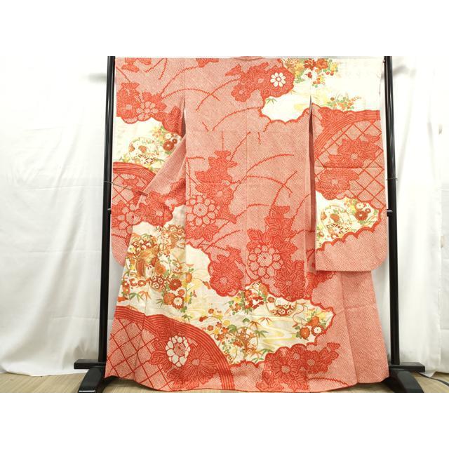 平和屋着物□豪華振袖 総絞り 駒刺繍 鼓花文 正絹 逸品 DABG4888qa