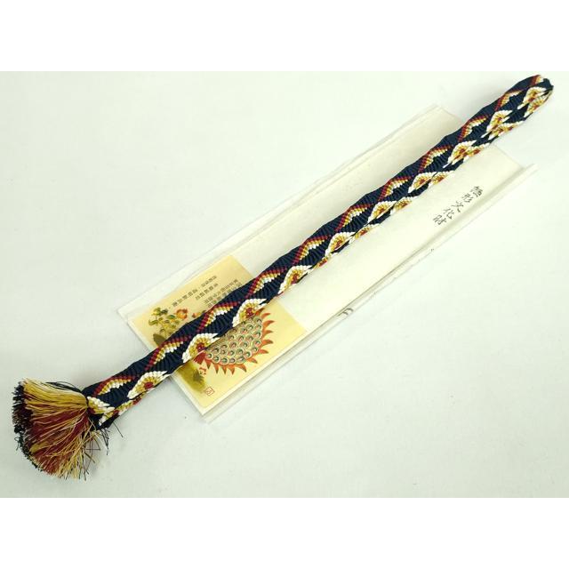 平和屋着物●極上　有職組紐道明　帯締め　貝の口組　宮内庁御用　国立博物館御用　東京芸術大学御用　逸品　DZAA11796kh6 平和屋着物○極上 有職組紐道明 帯締め 奈良組 緑黄色 宮内庁御用 国立