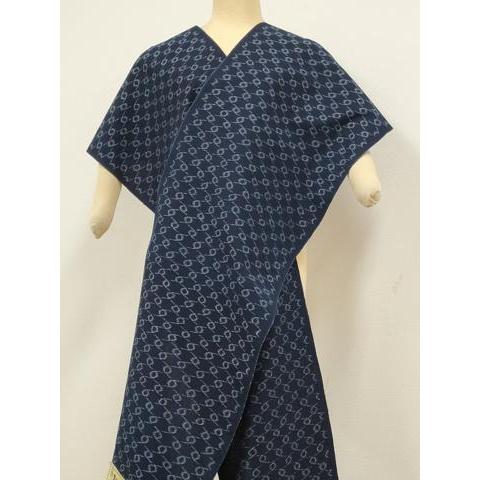 平和屋着物○極上 久留米絣 綿 反物 着尺 網目文 田中淳作 証紙付き