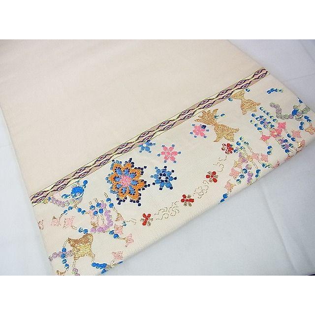 平和屋本店○極上 龍村平蔵製 本袋帯 千代の冠錦 金糸 逸品