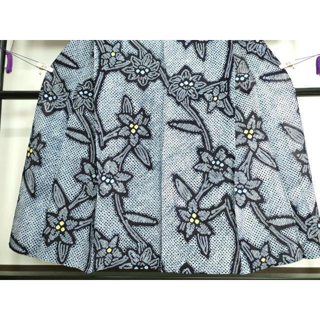 平和屋本店□極上 夏物 浴衣 有松鳴海絞り 草花文 綿 逸品  