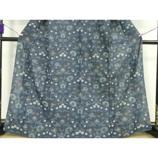 平和屋本店■極上　夏物　染織の名門　しょうざん  生紬　訪問着　花唐草文　逸品　DZAA2720kh5 平和屋本店□極上 夏物 染織の名門 しょうざん 生紬 訪問着 花唐草文