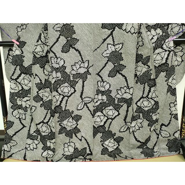 平和屋本店□極上 振袖 総絞り 草花文 逸品 DZAA2840kh5