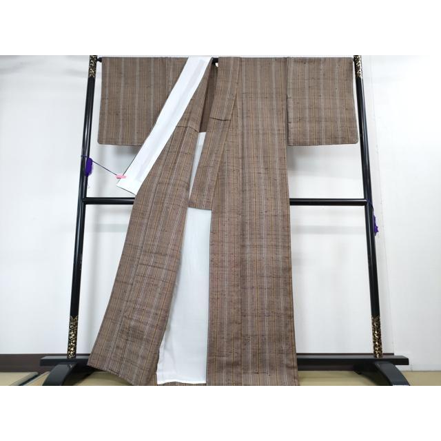 平和屋本店■希少　伊兵衛織　単衣　縞　逸品　未使用　DZAA3061kh5 平和屋本店□希少 伊兵衛織 単衣 縞 逸品 未使用 DZAA3061kh5 : 平和屋