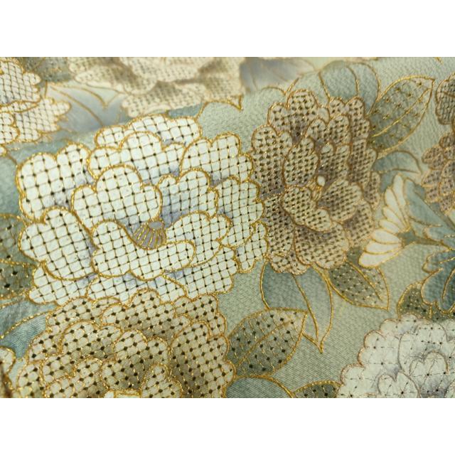 平和屋本店■極上　中国三大刺繍　スワトウ刺繍　汕頭刺繍　総刺繍　訪問着　鴛鴦吉祥花文　金糸　やまと誂製　逸品　DZAA3083kh5 平和屋本店□極上 中国三大刺繍 スワトウ刺繍 汕頭刺繍 総刺繍 訪問着