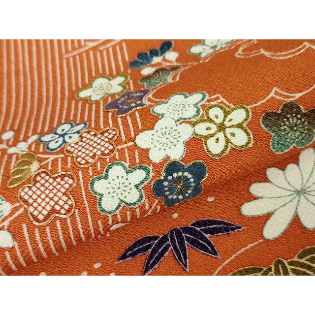 袋帯 美品 名品 箔屋清兵衛 落款あり 草木染 古錦裂 草花 箔 灰