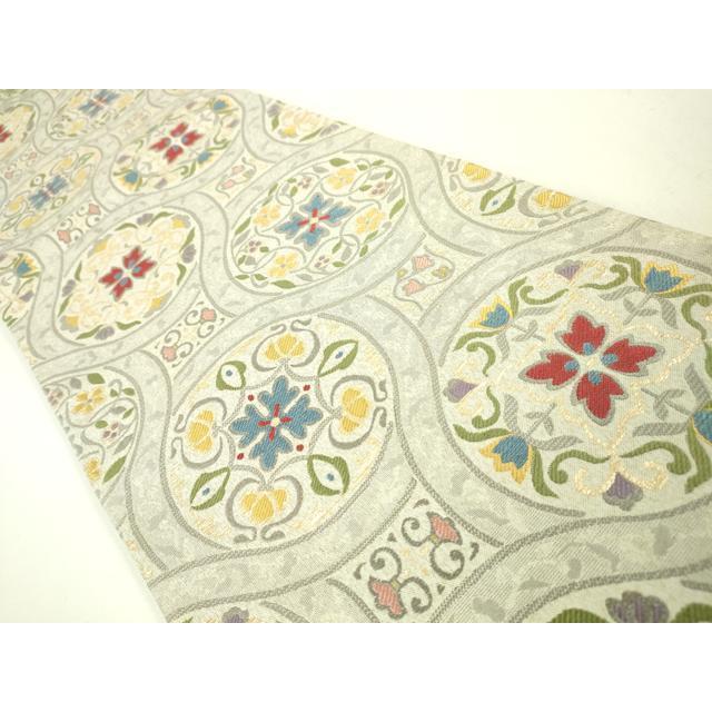 平和屋本店■極上　1854年創業　帯屋捨松　六通柄袋帯　アラベスク華紋　金糸　逸品　DZAA3311kh5_1