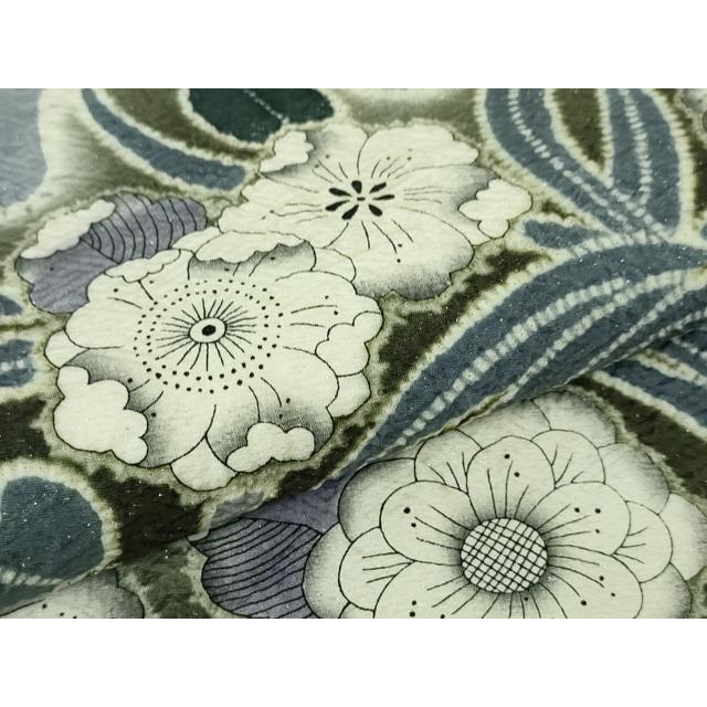 平和屋本店□希少 藤娘きぬたや 袋帯 辻ヶ花 銀通し地 落款有り 逸品