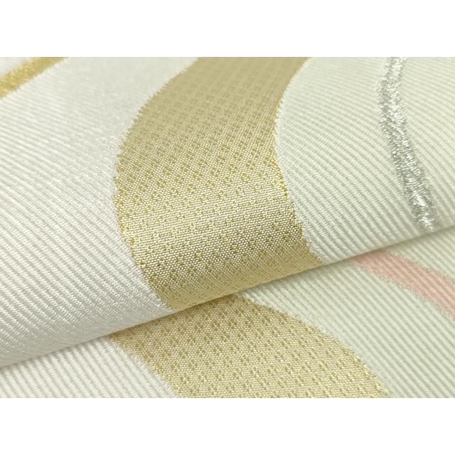 平和屋着物○九寸名古屋帯 手描き 葡萄蔦の葉文 正絹 逸品