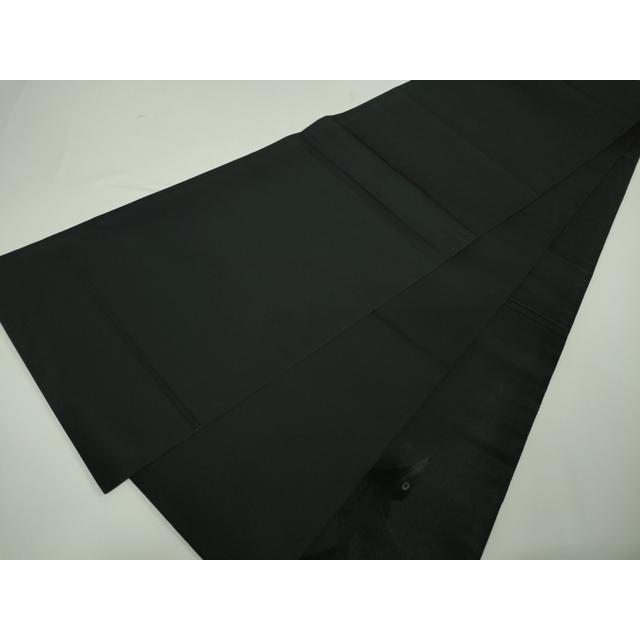 平和屋本店□希少 西陣 川島織物 太鼓柄袋帯 手刺繍 カラス 烏 黒地