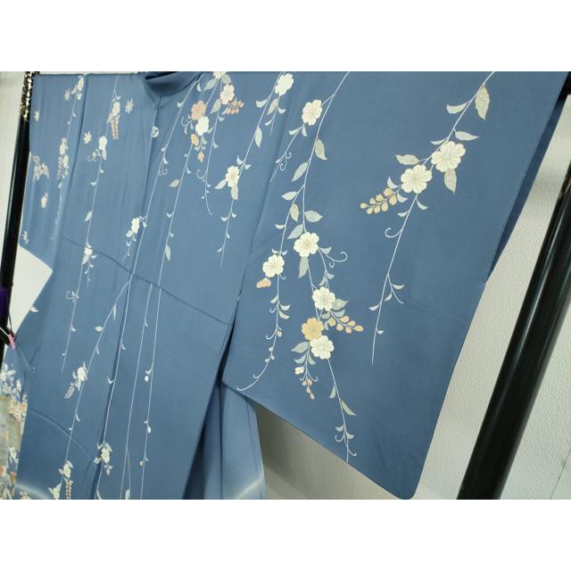 平和屋本店■極上　創業460年・千總　訪問着　刺繍　吉祥花文　薄花桜色地　暈し染め　金彩　大丸扱い　逸品　DZAA3553kh5_2