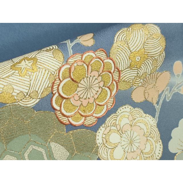 平和屋本店■極上　創業460年・千總　訪問着　刺繍　吉祥花文　薄花桜色地　暈し染め　金彩　大丸扱い　逸品　DZAA3553kh5_5