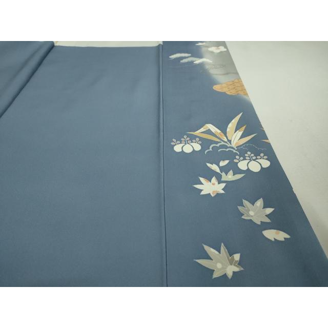 平和屋本店■極上　創業460年・千總　訪問着　刺繍　吉祥花文　薄花桜色地　暈し染め　金彩　大丸扱い　逸品　DZAA3553kh5_9