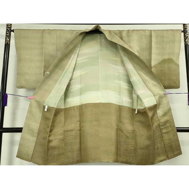 平和屋本店□極上 久保田一竹 幻の辻が花 道中着 ロング丈 山