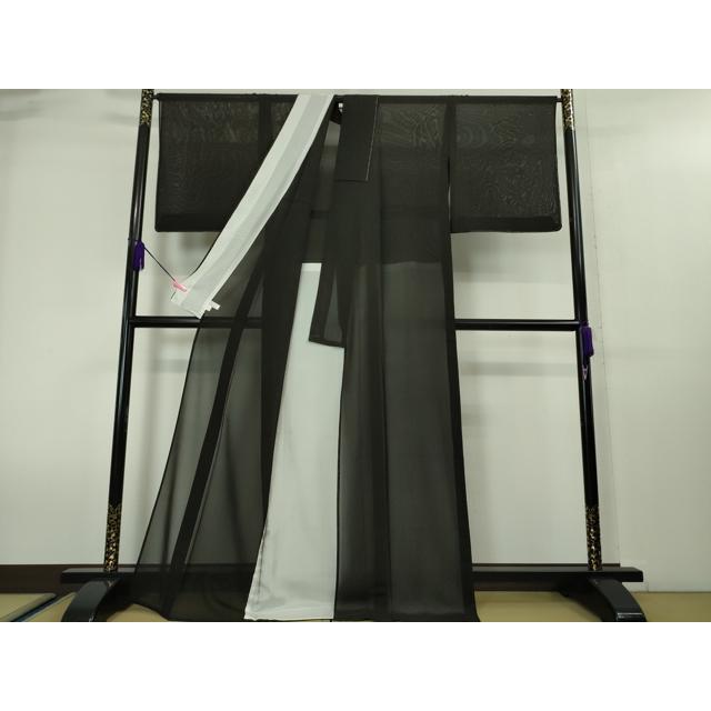 平和屋本店□希少 夏物 本場黄八丈 夏黄八 紗紬 伝統工芸士 西條吉広