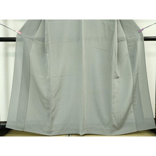 平和屋本店□極上 夏物 京都祇園の老舗 ぎをん齋藤 色無地 絽縮緬 鉛色