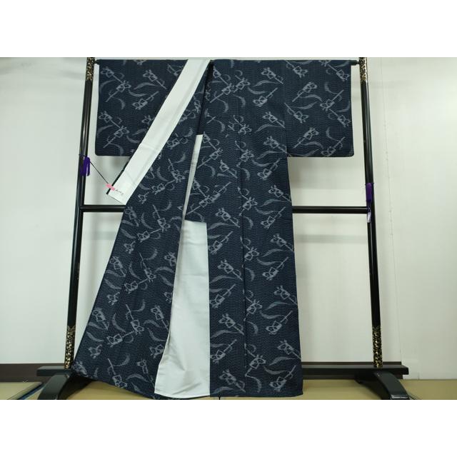平和屋本店□極上 久留米絣 単衣 綿 馬頭 やまと誂製 逸品 未