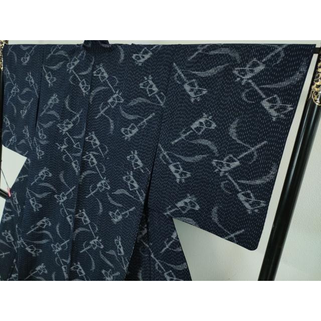 平和屋本店□極上 久留米絣 単衣 綿 馬頭 やまと誂製 逸品 未