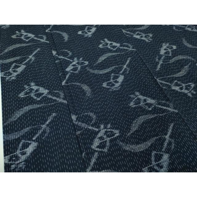 平和屋本店□極上 久留米絣 単衣 綿 馬頭 やまと誂製 逸品 未