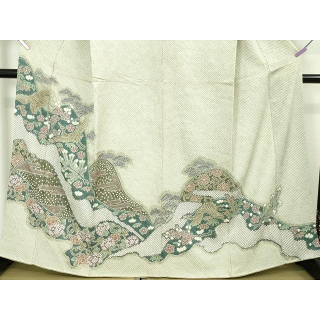 平和屋本店□極上 名門 藤娘きぬたや・総絞り 訪問着 鳳凰吉祥花文