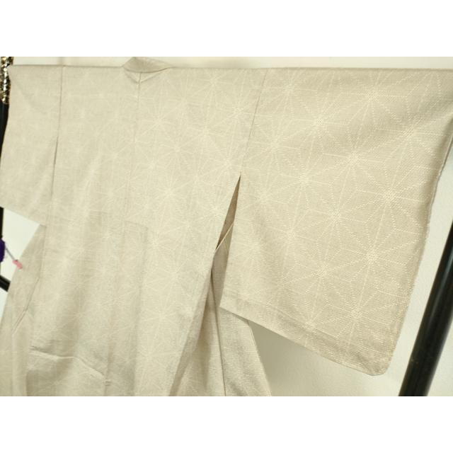 平和屋本店▽極上　白鷹お召　単衣　110亀甲　麻の葉　逸品　未使用　DZAA5224kh5 平和屋本店□極上 白鷹お召 単衣 110亀甲 麻の葉 逸品 未使用