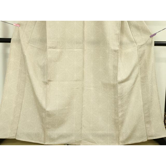平和屋本店▽極上　白鷹お召　単衣　110亀甲　麻の葉　逸品　未使用　DZAA5224kh5 平和屋本店□極上 白鷹お召 単衣 110亀甲 麻の葉 逸品 未使用