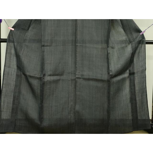 平和屋本店□極上 夏物 重要無形文化財 本場宮古上布 苧麻 縞 濃紺地