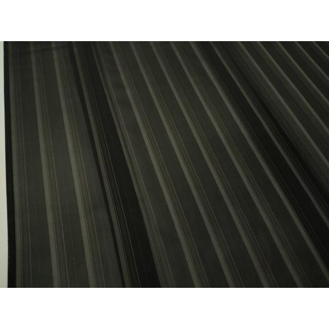 平和屋本店□希少 夏物 本場黄八丈 黒八丈 夏黄八 紗紬 間道 逸品 未