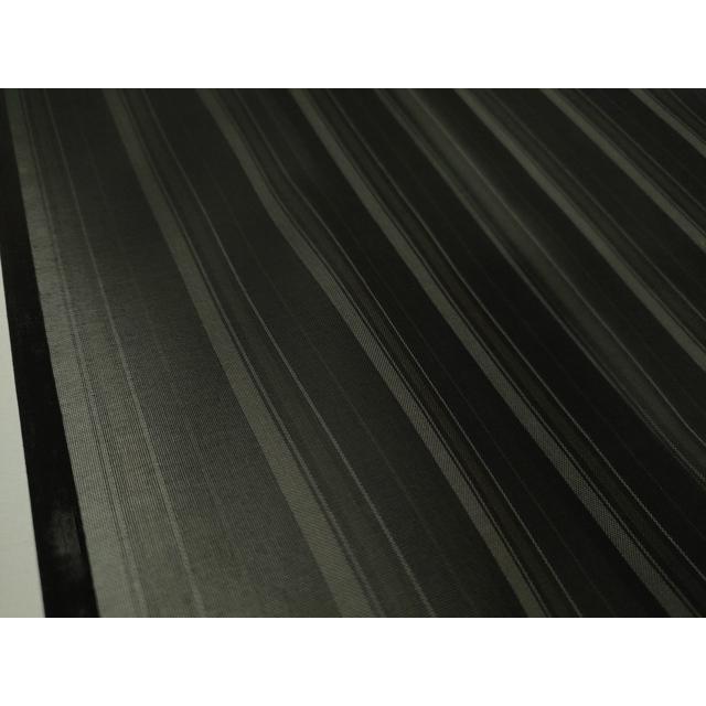 平和屋本店□希少 夏物 本場黄八丈 黒八丈 夏黄八 紗紬 間道 逸品 未