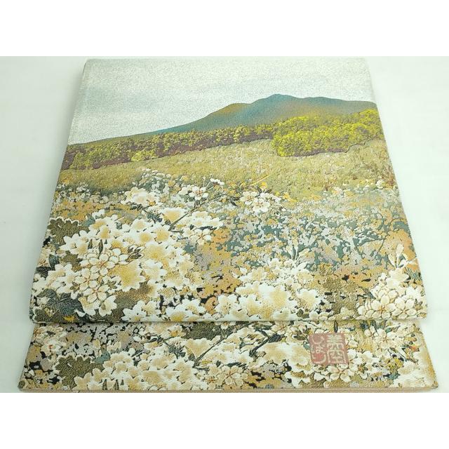 平和屋本店□極上 西陣 とみや織物謹製 とみや帯 六通柄袋帯 点描織