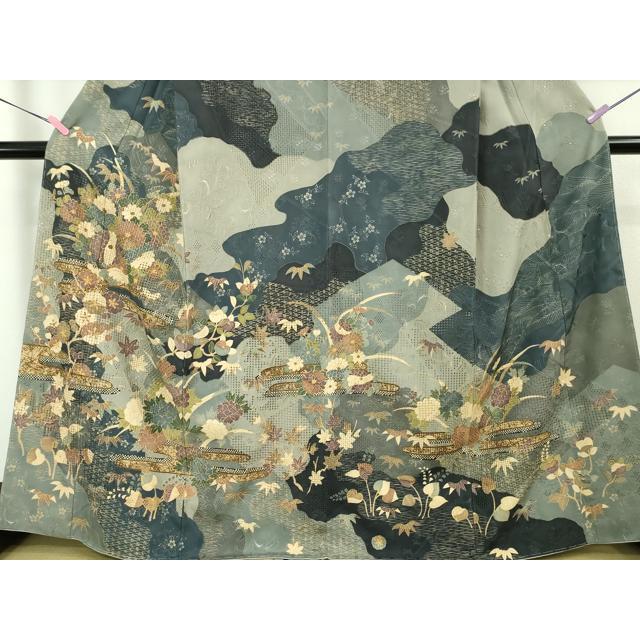 平和屋本店■極上　中国三大刺繍　スワトウ刺繍　汕頭刺繍　訪問着　吉祥花文　逸品　未使用　DZAA5954kh5 平和屋本店□極上 中国三大刺繍 スワトウ刺繍 汕頭刺繍 訪問着 吉祥花