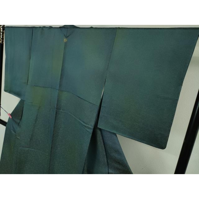 平和屋本店■極上　久保田一竹　幻の辻が花　小紋　花唐草葵地紋　暈し染め　金通し地　逸品　DZAA5957kh5 平和屋本店□極上 久保田一竹 幻の辻が花 小紋 花唐草葵地紋