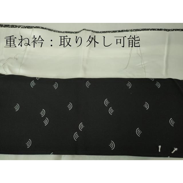 平和屋本店■極上　人間国宝　小宮康孝　江戸小紋　成り物　黒地　西武百貨店扱い　逸品　DZAA6248kh5 平和屋本店□極上 人間国宝 小宮康孝 江戸小紋 成り物 黒地 西武百貨店