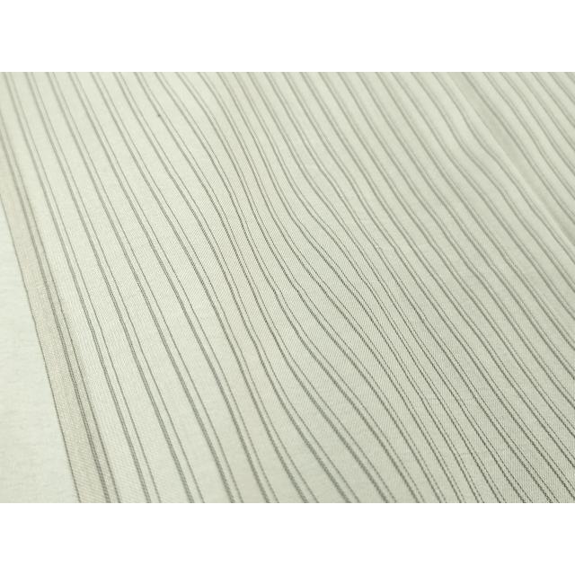 平和屋本店■極上　夏物　駒上布　夏柿渋　縞　柿渋工房　粋渋庵　桜鼠色地　高島屋扱い　証紙付き　逸品　DZAA6337kh5 平和屋本店□極上 夏物 駒上布 夏柿渋 縞 柿渋工房 粋渋庵 桜鼠色地