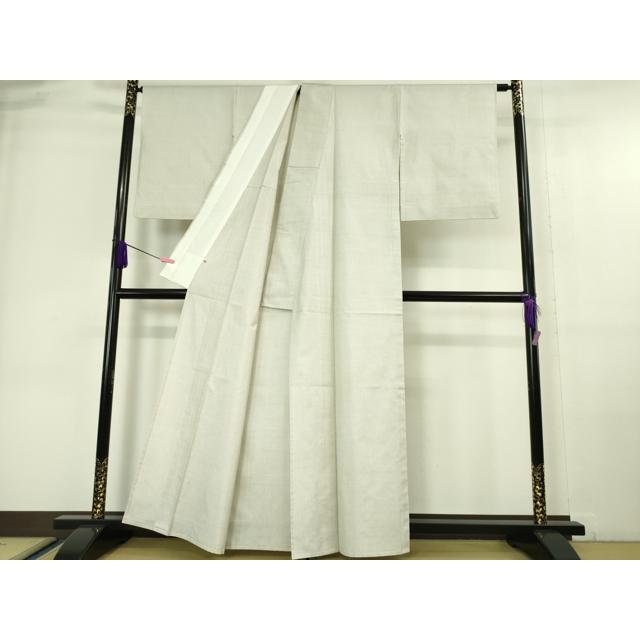 平和屋本店■極上　本場大島紬　白大島　単衣　一元絣　小大丸扱い　たとう紙付き　逸品　DZAA6350kh5 平和屋本店□極上 本場大島紬 白大島 単衣 一元絣 小大丸扱い たとう紙