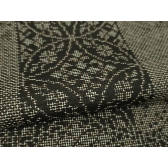 平和屋本店□極上 本場大島紬 単衣 9マルキ 七宝市松文 逸品 DZAA6378kh5