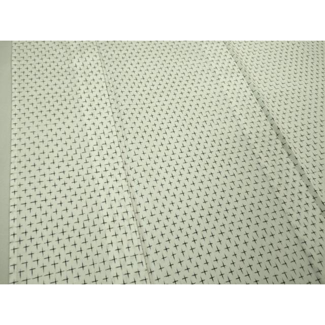 平和屋本店□希少 山藍 山村省二 久留米絣 単衣 綿 白絣