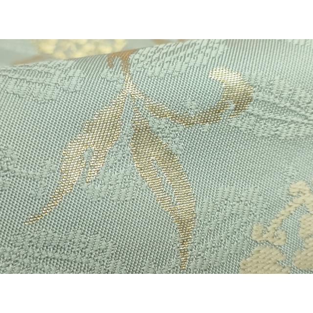 未着用　唐織　シダ模様　霞　金糸　袋帯　着物　032a p 未着用唐織シダ模様霞金糸袋帯着物032a p