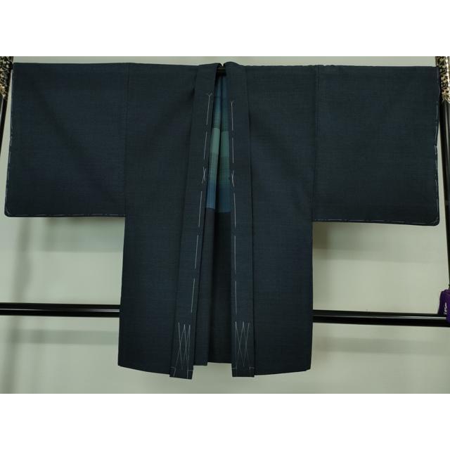 平和屋着物□極上 男性 結城紬 アンサンブル 長襦袢(袷)3点セット  