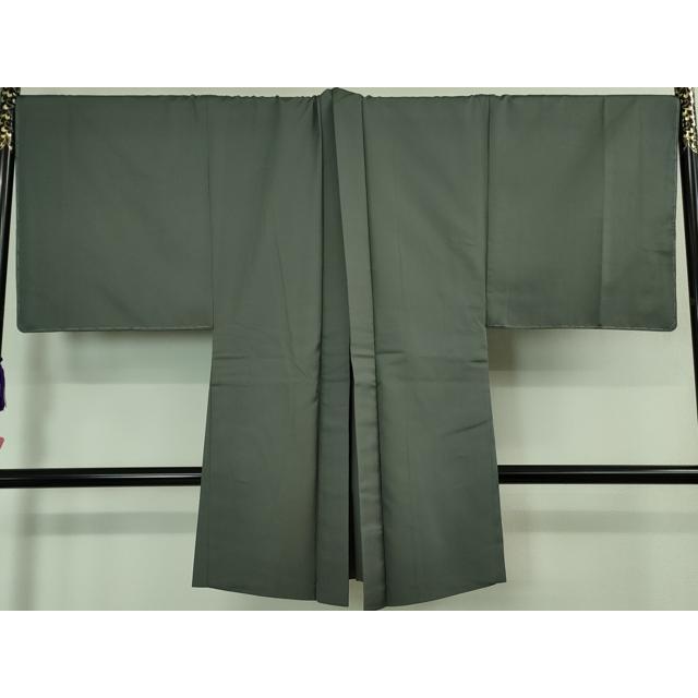 平和屋本店□極上 男性 お召 アンサンブル キングサイズ 長羽織 着物  