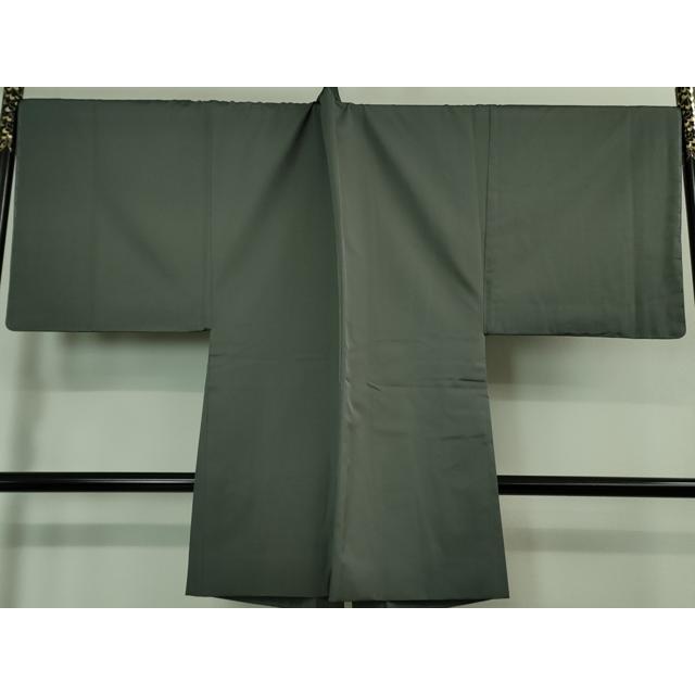 平和屋本店□極上 男性 お召 アンサンブル キングサイズ 長羽織 着物  