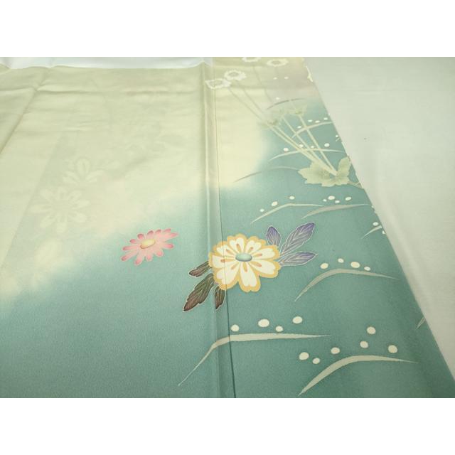 平和屋着物●訪問着　友禅　枝花文　金彩　正絹　逸品　AABF0477fy 平和屋着物○訪問着 友禅 枝花文 金彩 正絹 逸品 AABF0477fyの通販 by