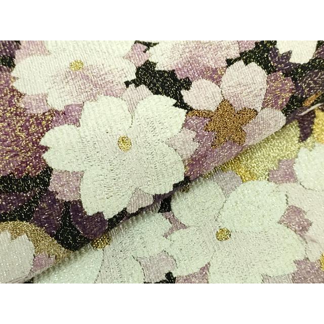 平和屋本店□極上 綴れ 京の名門 じゅらく謹製 帝王紫 太鼓柄袋帯