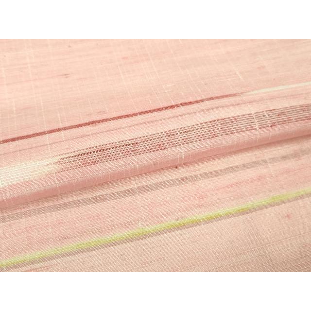 平和屋着物□極上 五代目・諏訪好風 紅花紬 米沢 野々花染 歳時記