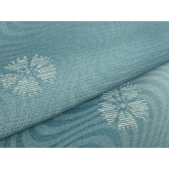 平和屋本店□極上 夏物 池田重子コレクション 小紋 絽縮緬 流水花文 暈