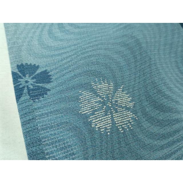 平和屋本店□極上 夏物 池田重子コレクション 小紋 絽縮緬 流水花文 暈